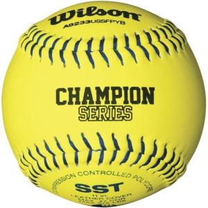 image:imageWILSON USSSA Series Leather Softball 1 DozenOptic Yellow