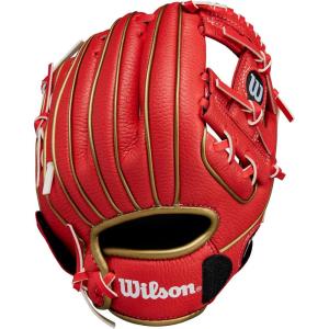 image:imageWilson A200 Youth Baseball GlovesRedMetallic Gold