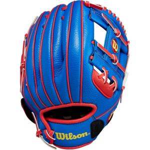 image:imageWilson A200 Youth Baseball GlovesRoyalRedYellow