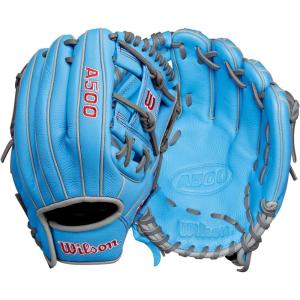 image:imageWilson A500 Youth Baseball GlovesBlueGreyRed