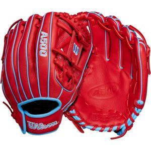 image:imageWilson A500 Youth Baseball GlovesRedBlueWhite