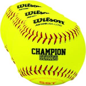 image:imageWilson A9106 12 ASA Championship Series Synthetic SST Softball 1 Dozen12Inch Pack of 3