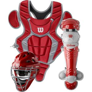 image:imageWilson C200 Youth 3Piece Catchers Gear SetScarlet