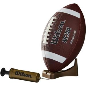 image:imageWilson NCAA Supreme Composite Leather Football wPump amp Tee  Junior Size BrownOne Size