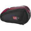 image:imageWILSON Bela Super Tour Padel Bag  BlackRed Holds up to 4 Paddles
