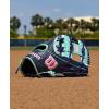 image:imageWilson Fall 2025 A2K Baseball GlovesNavySeafoamPink