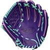 image:imageWilson Fall 2025 A2K Baseball GlovesPurpleFlamingoSeafoam