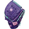image:imageWilson Fall 2025 A2K Baseball GlovesPurpleFlamingoSeafoam