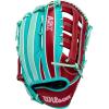 image:imageWilson Fall 2025 A2K Baseball GlovesTealSeafoamRed