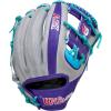 image:imageWilson Spring 2026 A2K Baseball GlovesGreyPurpleTropical BlueX