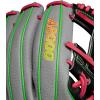 image:imageWilson Winter 2024 A2000 Baseball GlovesGreyGreenPink