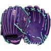 image:imageWilson Fall 2025 A2K Baseball GlovesPurpleFlamingoSeafoam