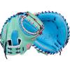 image:imageWilson Fall 2025 A2K Baseball GlovesSeafoamSky BluePink