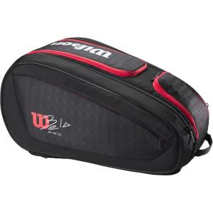 image:imageWILSON Bela Super Tour Padel Bag  BlackRed Holds up to 4 Paddles