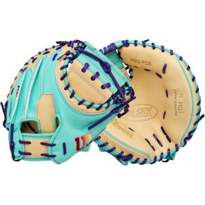 image:imageWilson Spring 2026 A2K Baseball GlovesSeafoam Blonde Purple