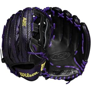 image:imageWilson Summer 2025 A2K Baseball GlovesPurpleBlackYellow