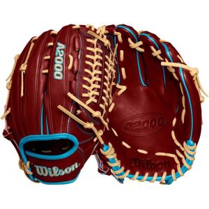 image:imageWilson Winter 2024 A2000 Baseball GlovesBrickTropical BlueXBlonde