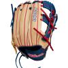 image:imageWILSON 2024 A1000 Infield Baseball Gloves  11 115 1175 and 12BlondeNavyRed