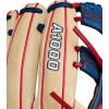 image:imageWILSON 2024 A1000 Infield Baseball Gloves  11 115 1175 and 12BlondeNavyRed