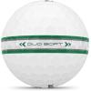 image:imageWILSON 2025 Duo Soft Golf Balls  12 BallsGreenSilver Stripe