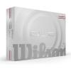 image:imageWILSON 2025 Duo Soft Golf Balls  12 BallsWhiteRed Stripe
