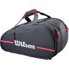 image:imageWILSON Team Padel Bag  Holds up to 4 Padel Rackets BlackRed