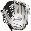 image:imageWilson 2022 A1000 T125 125 Fastpitch Outfield Glove  Left Hand Throw WhiteBlackMetallic Gold