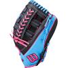 image:imageWilson 2026 A1000 Baseball GlovesBlackCool BlueFlamingo Pink