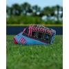 image:imageWilson 2026 A1000 Baseball GlovesBlackCool BlueFlamingo Pink