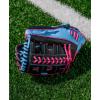 image:imageWilson 2026 A1000 Baseball GlovesBlackCool BlueFlamingo Pink