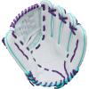 image:imageWilson 2026 A500 Siren Fastpitch Softball GlovesWhiteSeafoamPurple