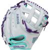 image:imageWilson 2026 A500 Siren Fastpitch Softball GlovesWhiteSeafoamPurple