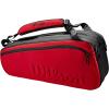 image:imageWilson Clash V2 Super Tour Tennis Racket Bag  RedBlack Holds up to 6 Rackets