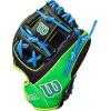 image:imageWilson Fall 2025 A2000 Baseball GlovesBlackNeon Green Sky Blue