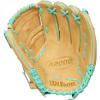 image:imageWilson Fall 2025 A2000 Baseball GlovesBlondeSeafoamRed