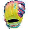 image:imageWilson Fall 2025 A2000 Baseball GlovesBlueOptic YellowPink