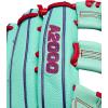 image:imageWilson Fall 2025 A2000 Baseball GlovesSeafoamPurpleRed