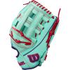 image:imageWilson Fall 2025 A2000 Baseball GlovesSeafoamPurpleRed