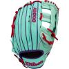 image:imageWilson Fall 2025 A2000 Baseball GlovesSeafoamPurpleRed
