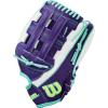 image:imageWilson Fall 2025 A2000 Fastpitch GlovesWhitePurpleSeafoam