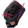 image:imageWilson Summer 2025 A2000 Baseball GlovesBlackSky BlueFlamingo