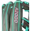 image:imageWilson Summer 2025 A2000 Baseball GlovesCharcoalSeafoamRed