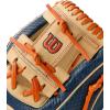 image:imageWilson Summer 2025 A2000 Baseball GlovesNavyBlondeOrange