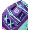 image:imageWilson Winter 2025 A2000 Baseball GlovesPurpleSeafoamFlamingo