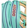 image:imageWilson Winter 2025 A2000 Baseball GlovesSeafoamBlondePurple