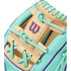image:imageWilson Winter 2025 A2000 Baseball GlovesSeafoamBlondePurple
