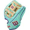 image:imageWilson Winter 2025 A2000 Baseball GlovesSeafoamBlondePurple