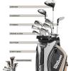 image:imageWilson Womens Complete Golf Club Cart Bag Package Sets  Ultra Ultra Plus LuxeRegular Cart