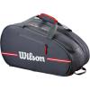 image:imageWILSON Team Padel Bag  Holds up to 4 Padel Rackets BlackRed