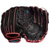 image:imageWilson 2022 A440 Flash 12 Fastpitch Outfield Glove  Left Hand Throw BlackPinkTropical Blue
